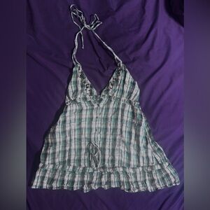 Y2K inspired Studded Haltertop